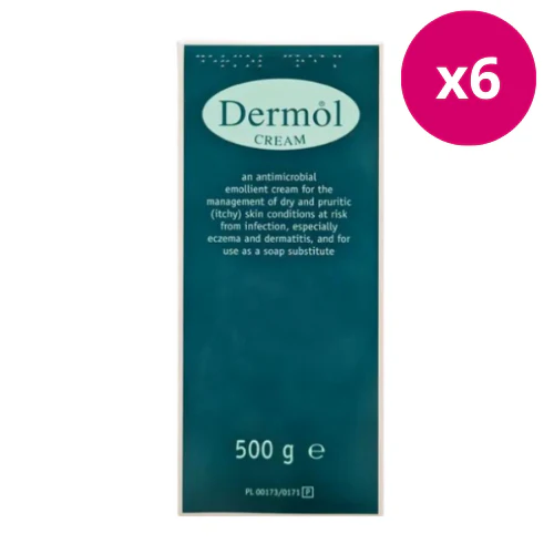 Dermol Cream 500g x 6