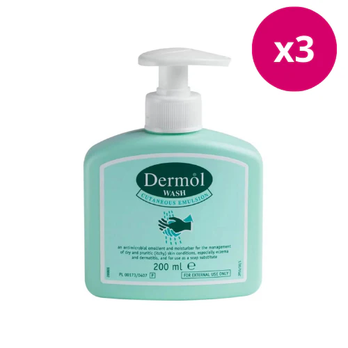 Dermol Wash Emulsion 200ml x 3