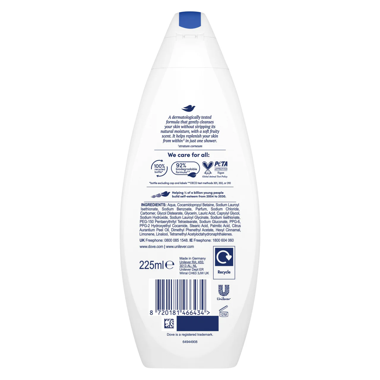 Dove Body Wash Nourishing 225ml - Image 2