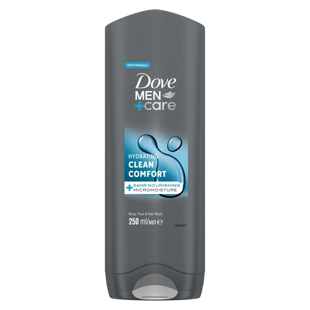 Dove Men+Care Body & Face Wash Clean Comfort 250ml