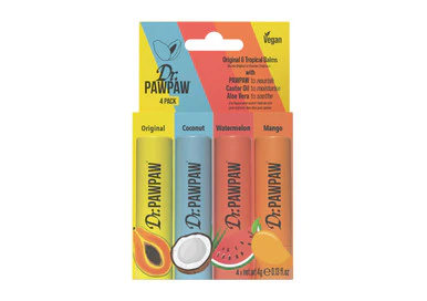 Dr.PAWPAW Original & Tropical Balms 4g x 4