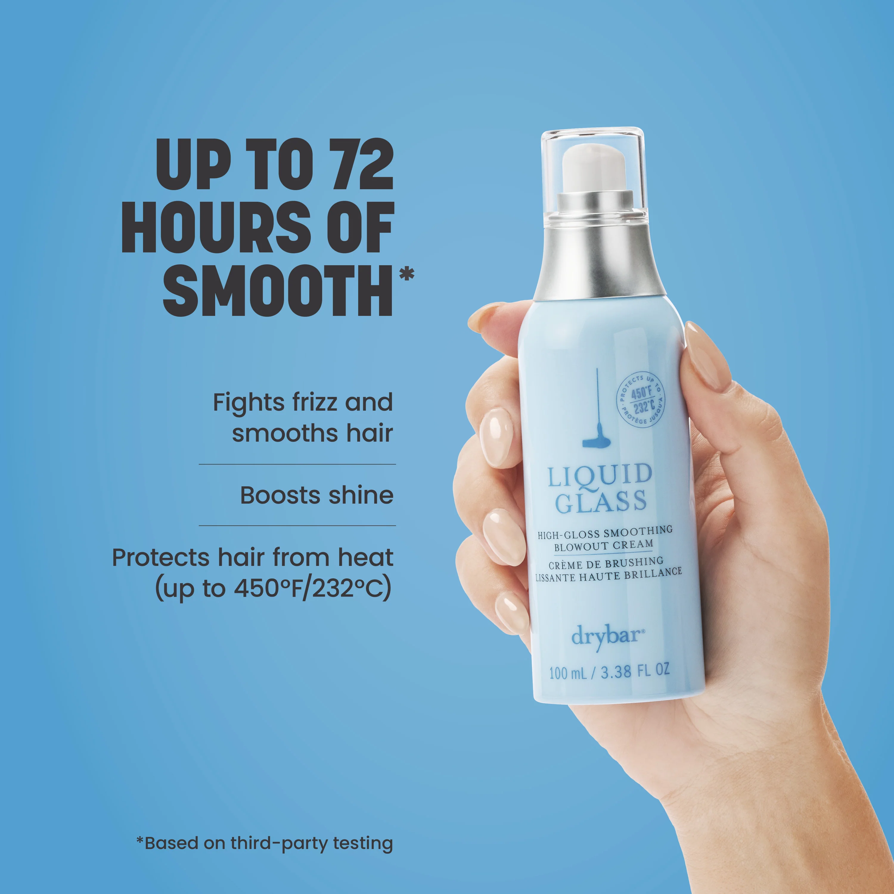 Drybar Liquid Glass High Gloss Smoothing Blowout Cream 100ml - Image 2