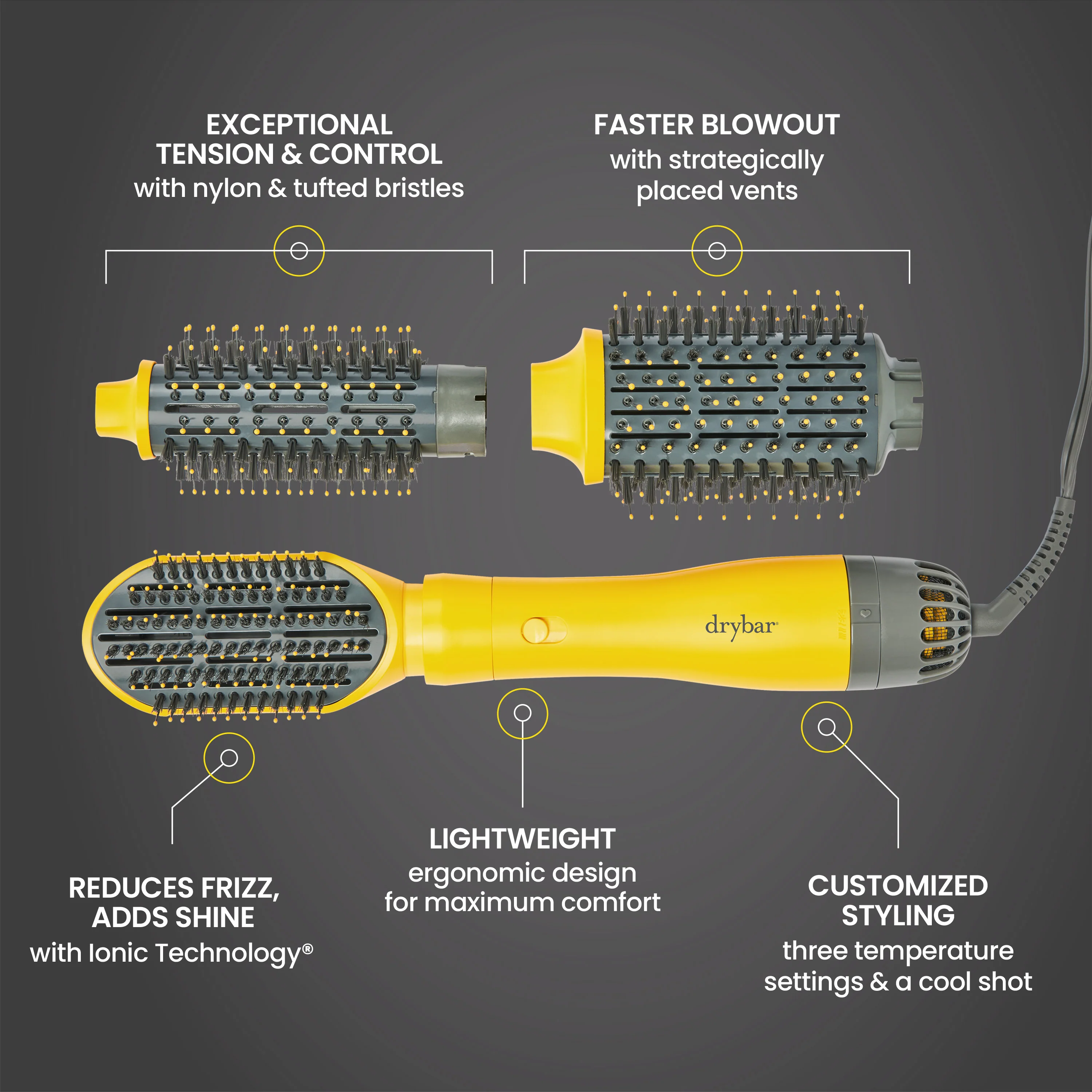 Drybar Triple Shot Interchangeable Blow Dry Brush - Image 5