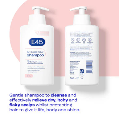 E45 Anti-Dandruff Shampoo for Itchy & Dry Scalp 500ml - Image 2