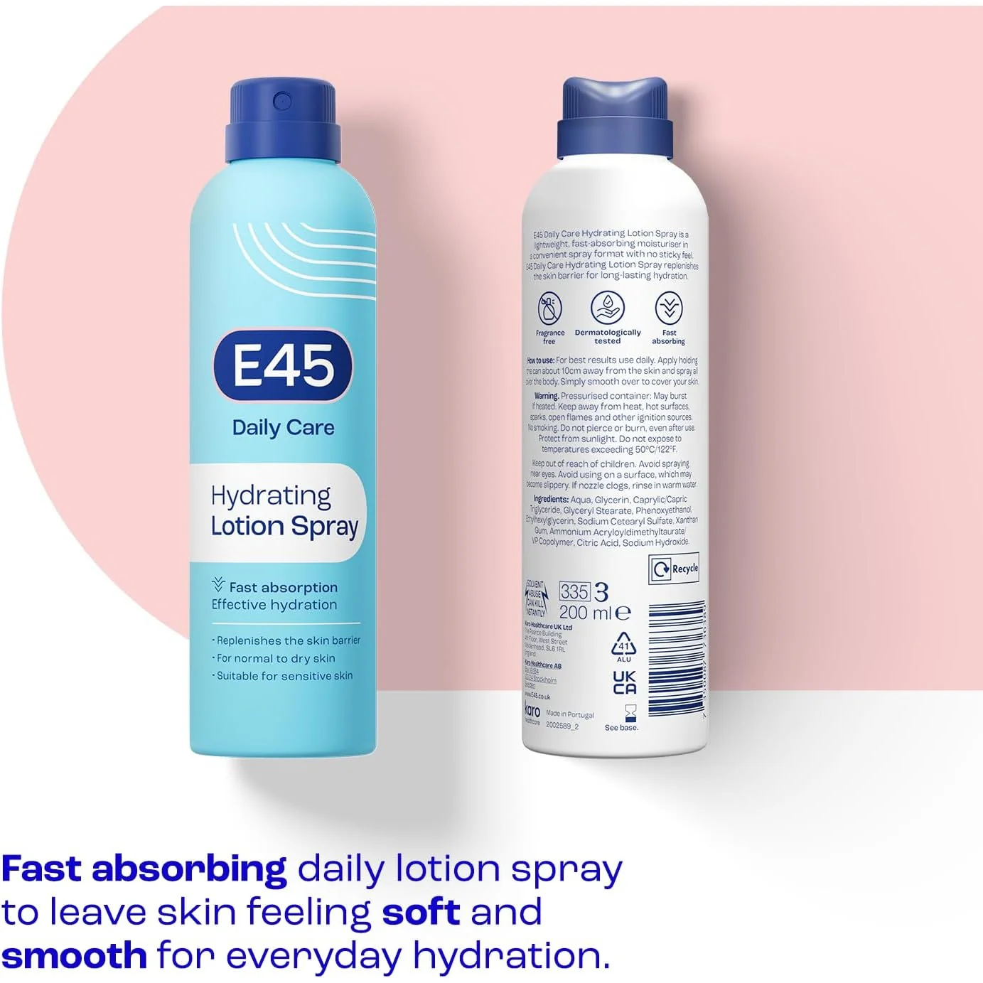 E45 Daily Lotion Spray 200ml - Image 2