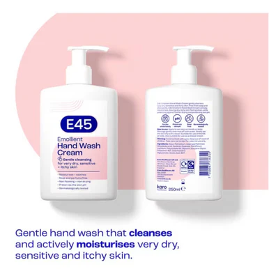 E45 Dermatological Emollient Body Wash Cream 250ml - Image 2