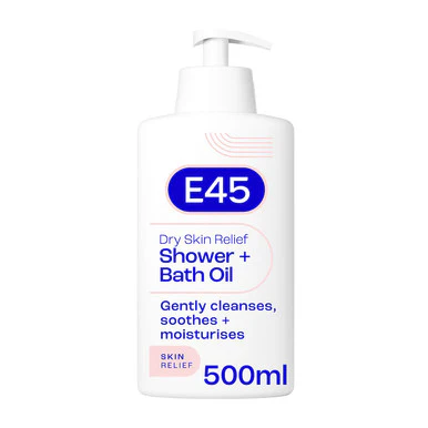 E45 Dry Skin Relief Shower and Bath Oil Wash 500ml