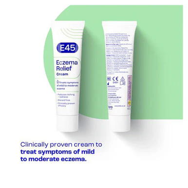 E45 Eczema Relief Emollient Cream to Soothe Dry Skin 60ml - Image 4