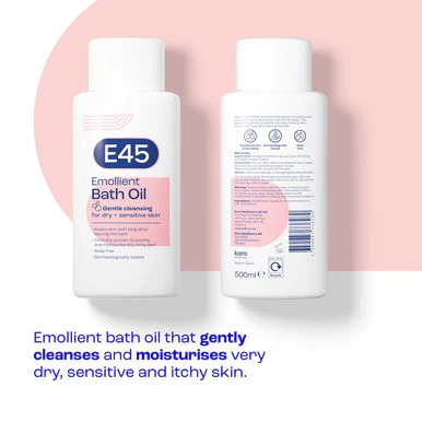 E45 Emollient Bath Oil 500ml - Image 3