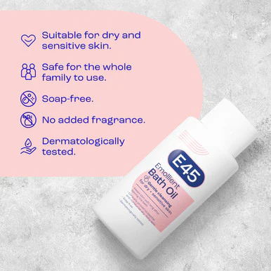E45 Emollient Bath Oil 500ml - Image 5