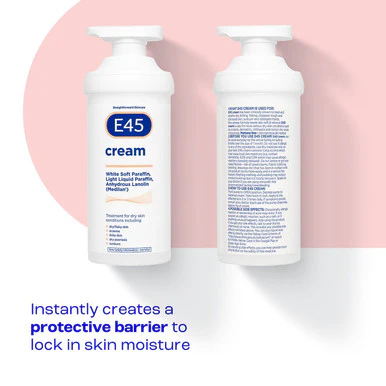 E45 Moisturiser Cream Moisturiser Pump 500g - Image 3
