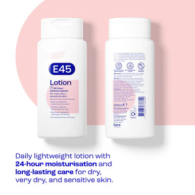 E45 Moisturising Lotion 200ml - Image 4
