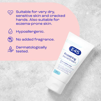 E45 Repairing Hand Cream - For Very Dry Hands 50ml - Image 4