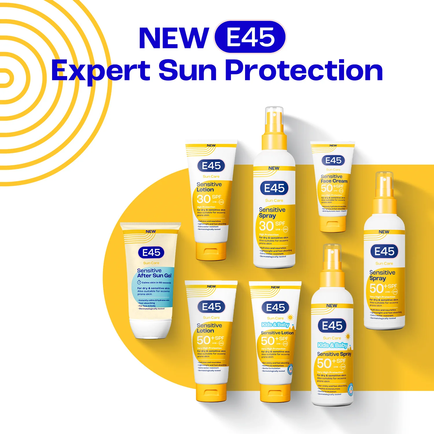 E45 Sun Care Kids & Baby SPF50+ UVB + UVA Sensitive Spray 180ml - Image 6