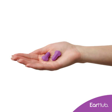 EarHub Sleepwell Premium Soft Foam Earplugs Purple 10 Pairs - Image 2