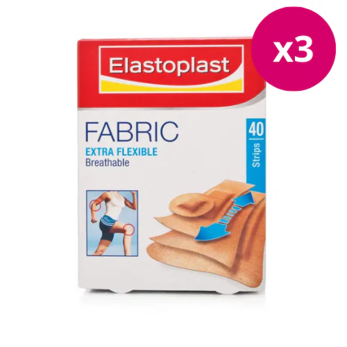 Elastoplast Fabric Plasters 40 Strips x 3