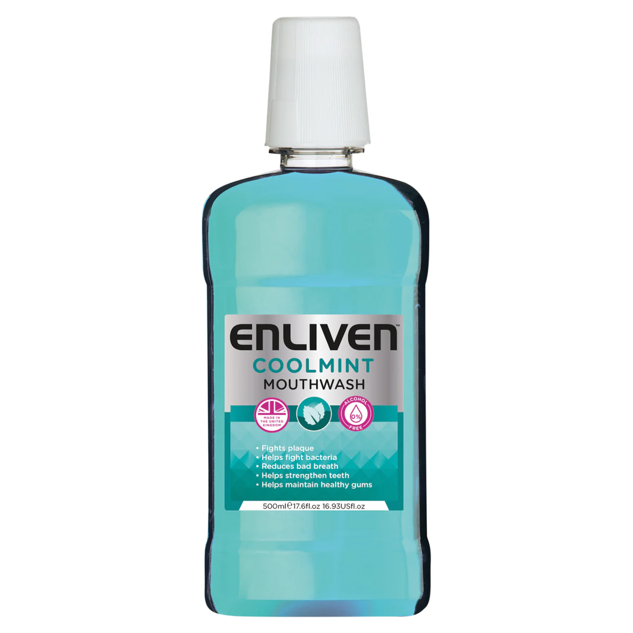 Enliven Coolmint Alcohol Free Mouthwash 500ml