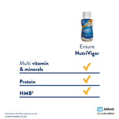 Ensure NutriVigor Nutritonal Shake Ready To Drink Vanilla Flavour 220ml x 12 - Image 8