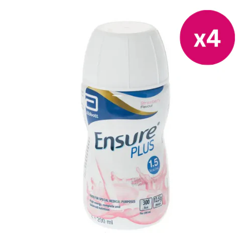 Ensure Plus Milkshake Strawberry 200ml x4