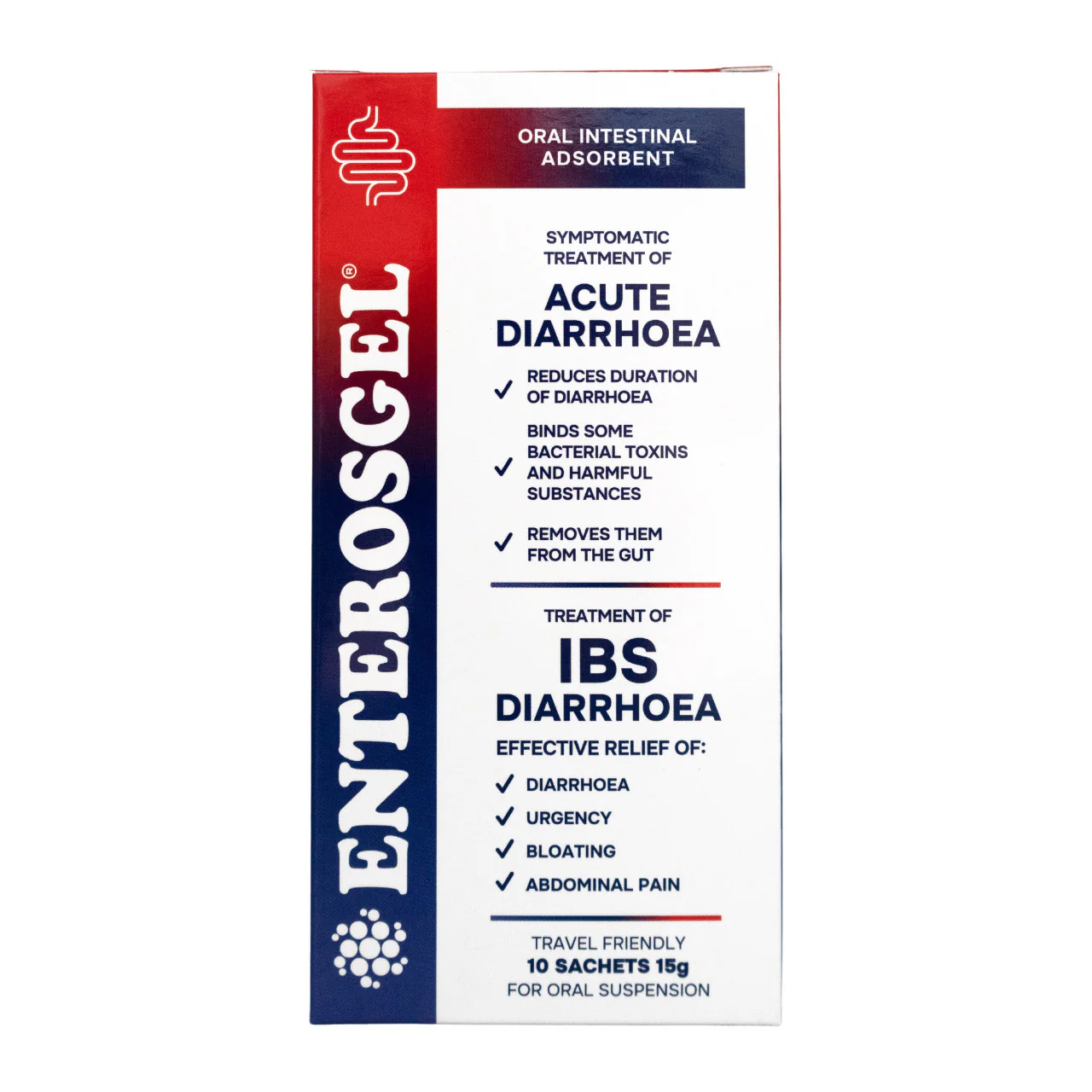 Enterosgel Travellers Diarrhoea 15g 10 Sachets