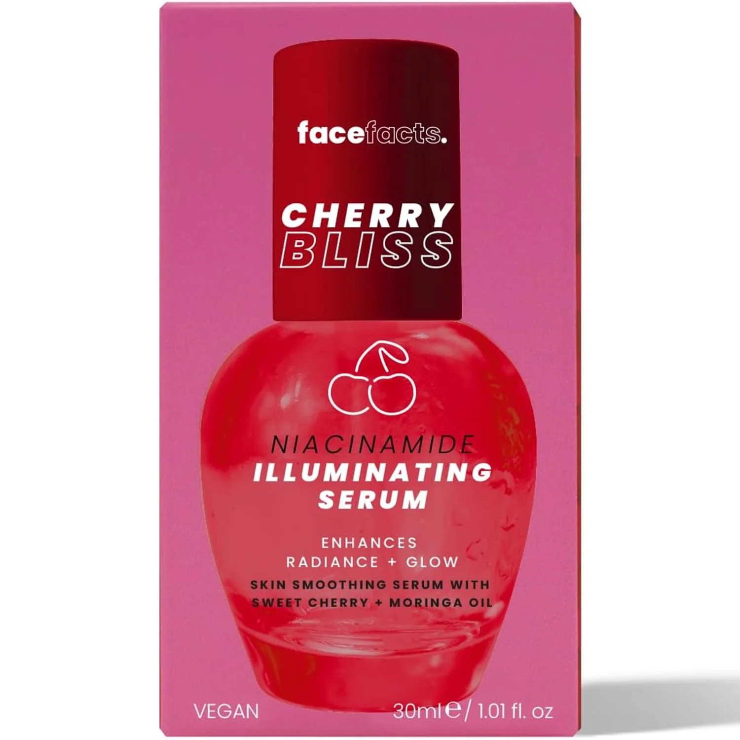 Face Facts Cherry Bliss - Niacinamide Illuminating Serum 30ml - Image 2