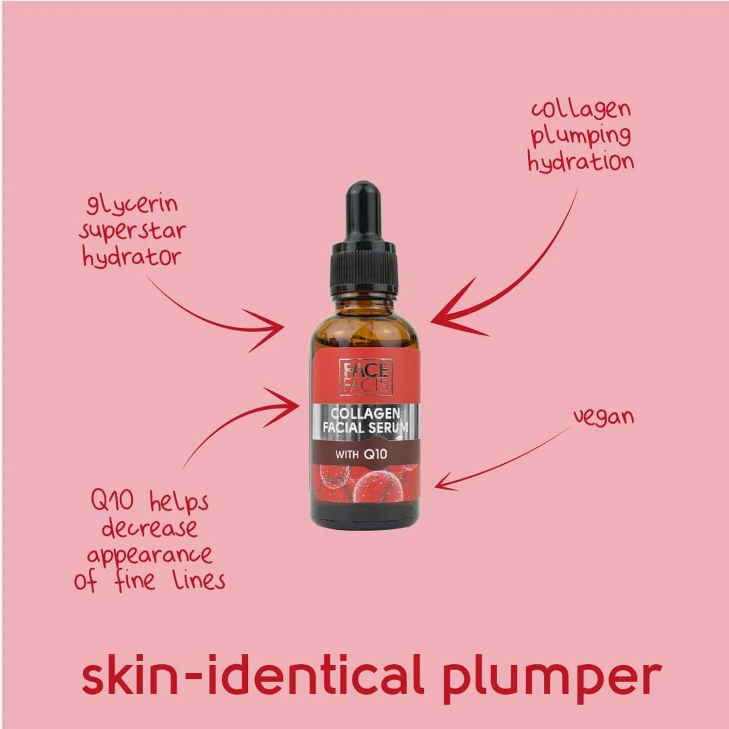 Face Facts Collagen & Q10 Face Serum 30ml - Image 2