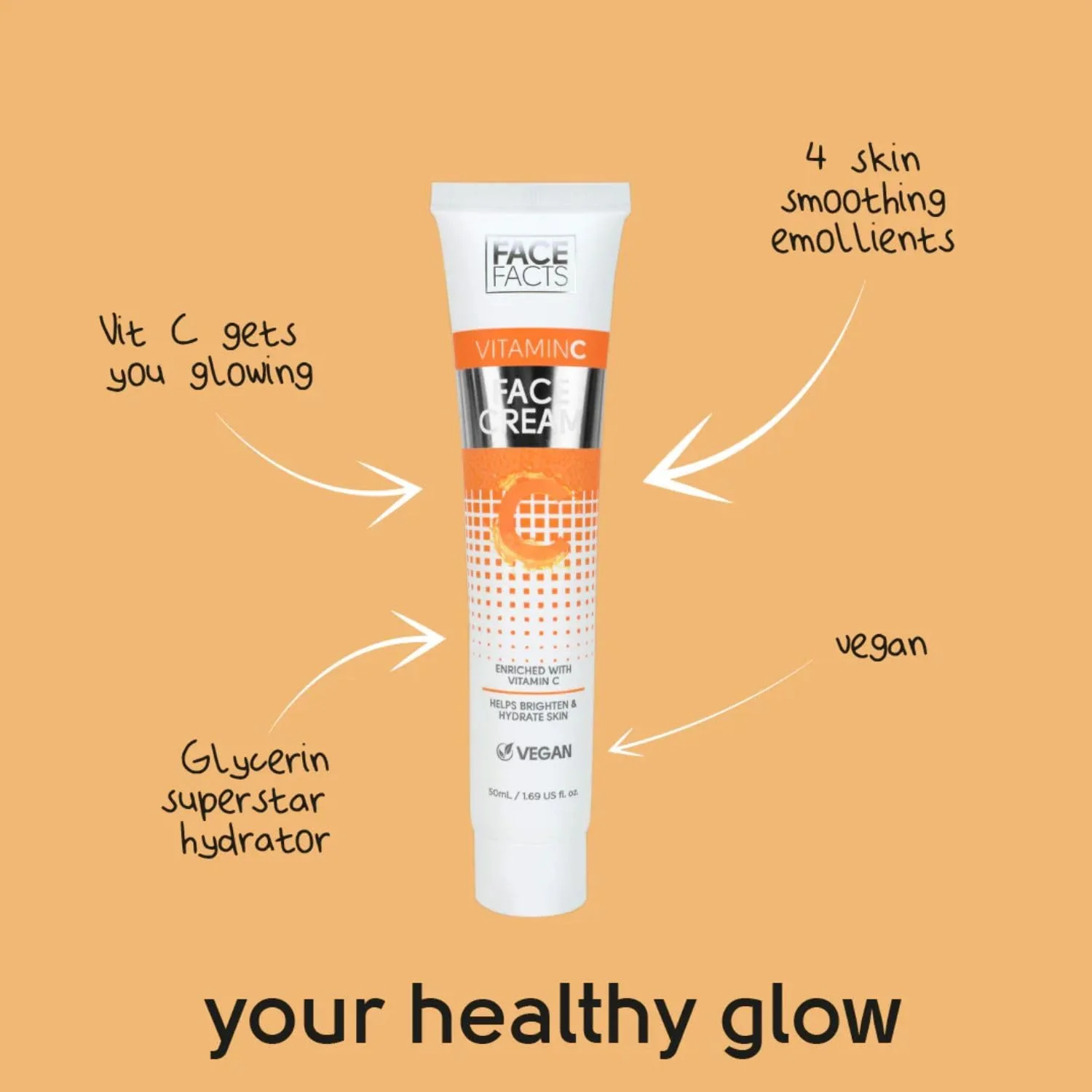 Face Facts Vitamin C Face Cream 50ml - Image 3