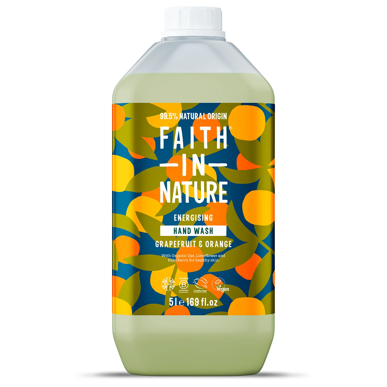 Faith In Nature Hand Wash Grapefruit & Orange 5L