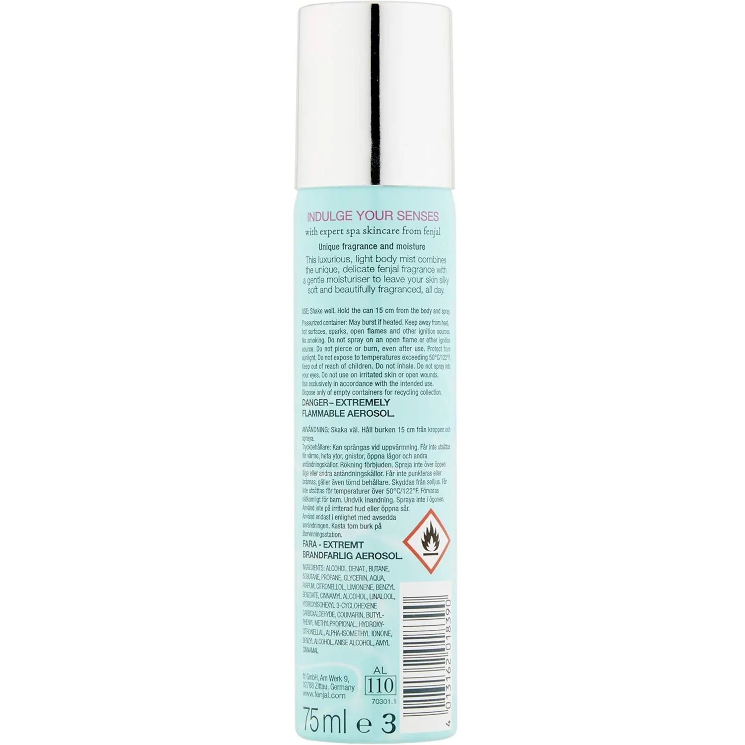 Fenjal Classic Body Spray 75ml - Image 3