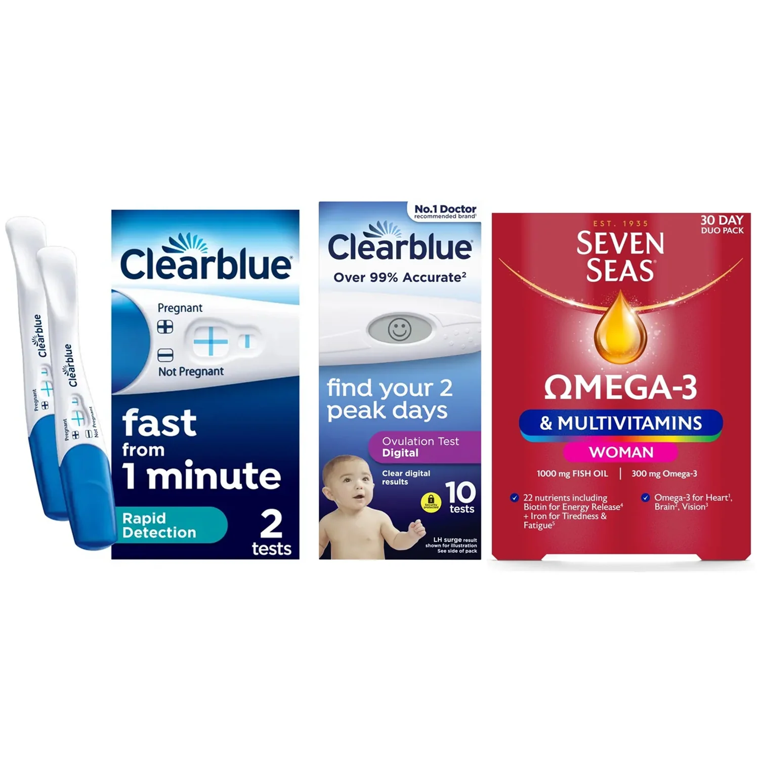 Clearblue & Seven Seas Fertility Awareness Bundle