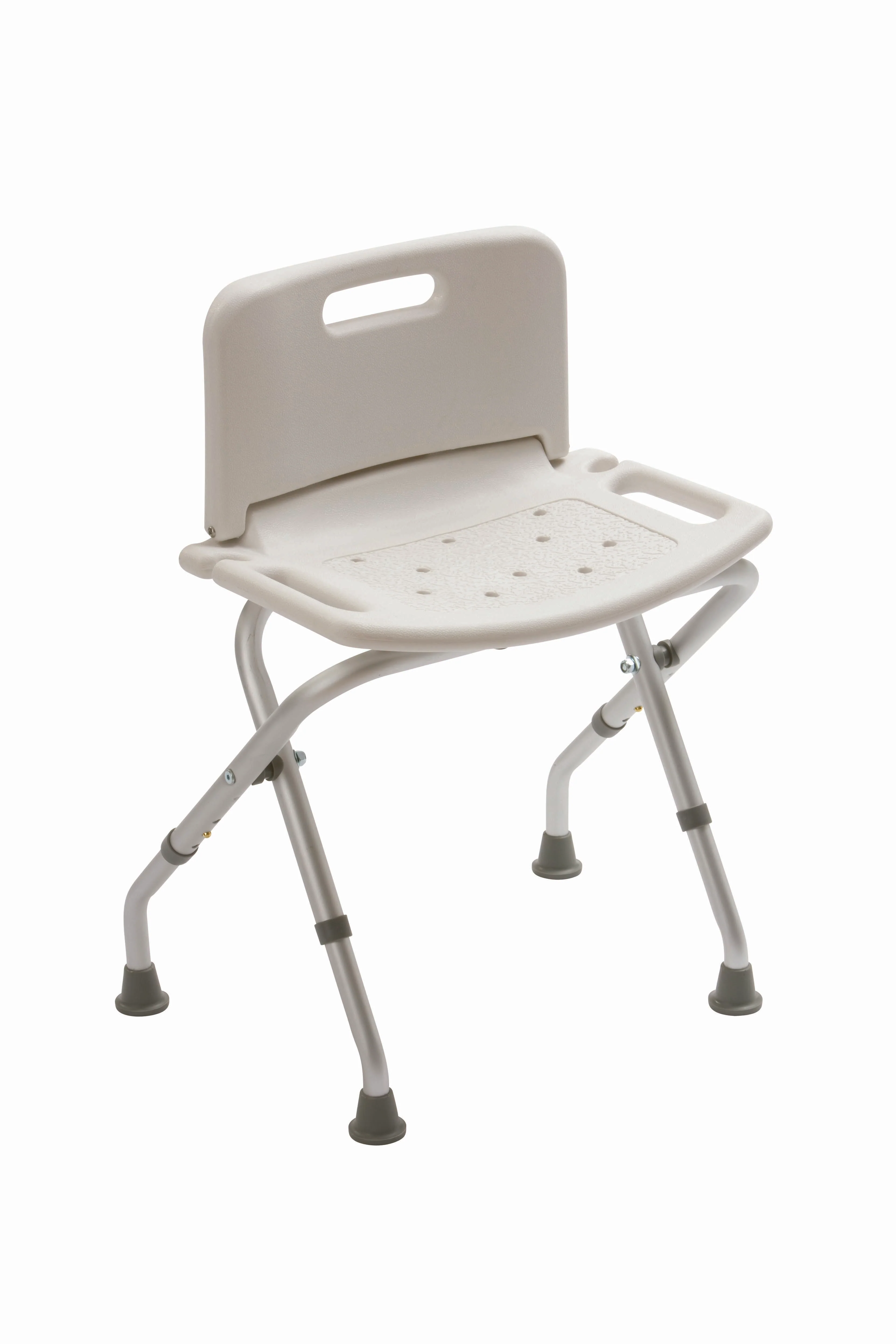 Folding Bath Bench With Backrest White