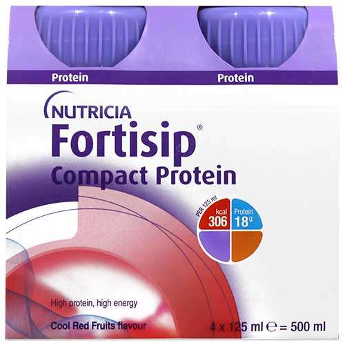 Fortisip Compact Protein Red Fruits 125ml x4