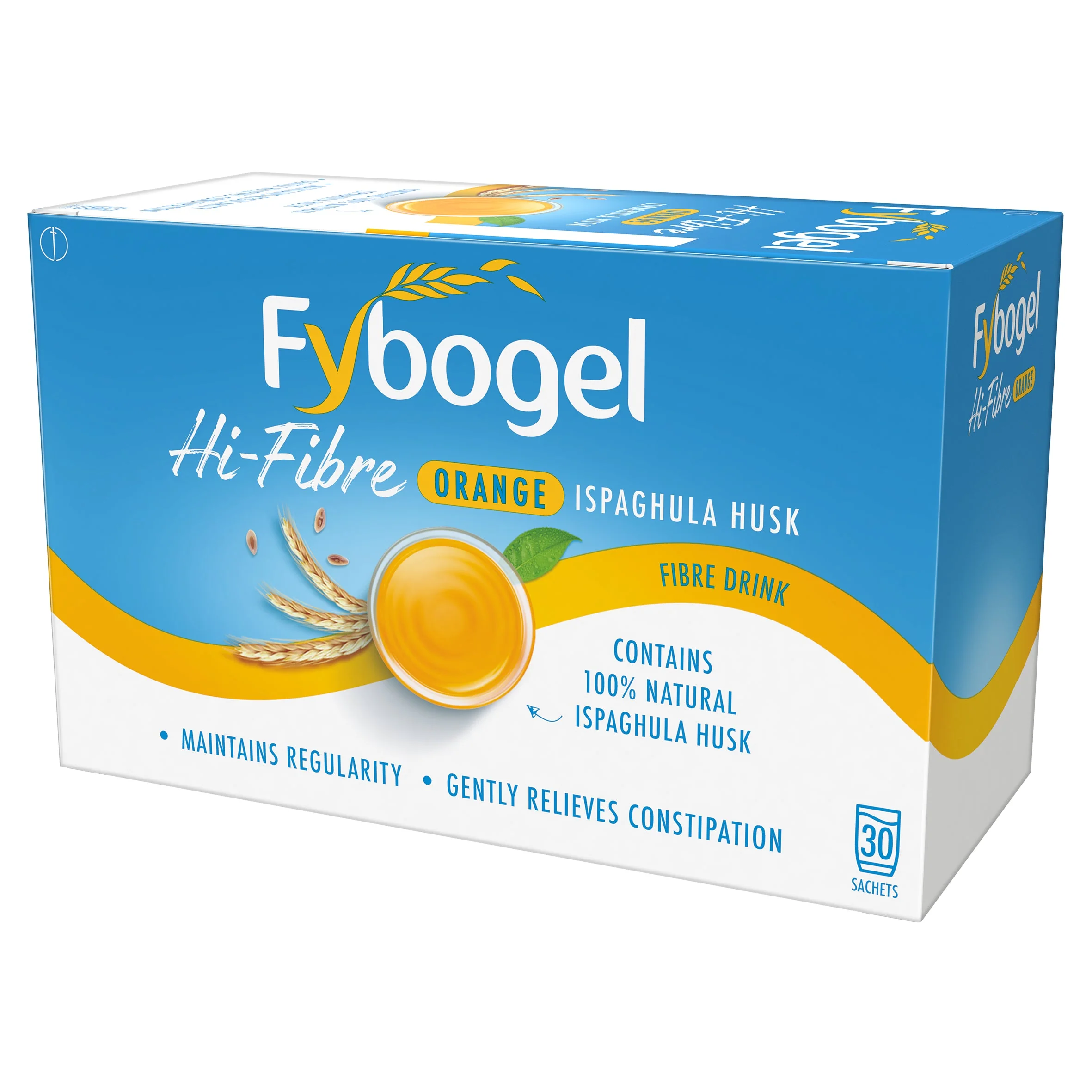 Fybogel hi-fibre orange natural fibre sachets - Image 2