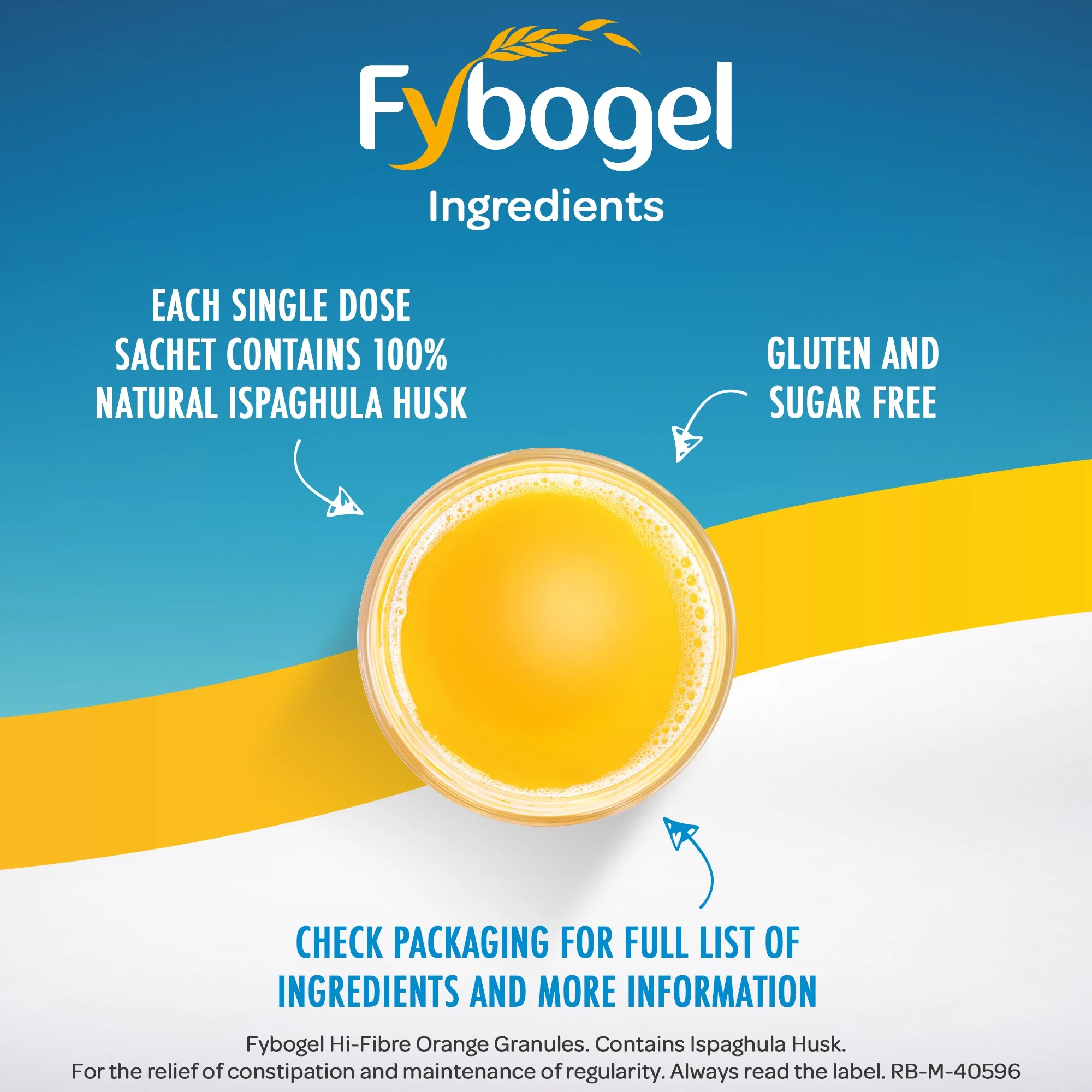 Fybogel hi-fibre orange natural fibre sachets - Image 6