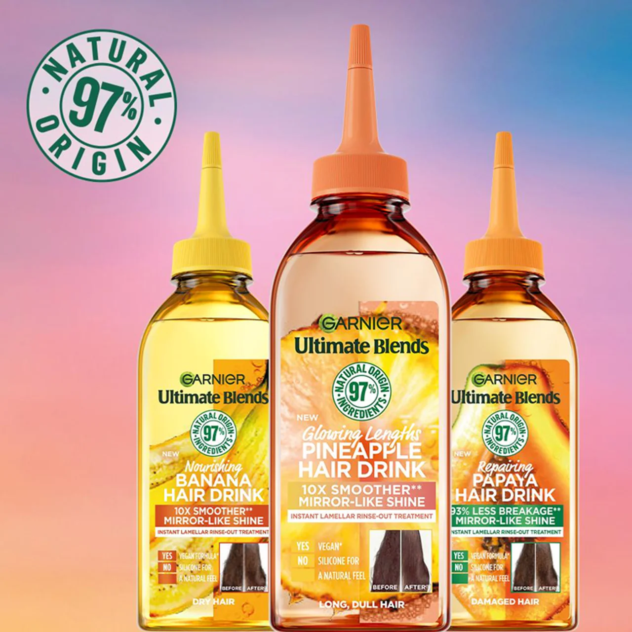 Garnier Ultimate Blends Repairing Papaya Hair Drink 200ml - Image 2