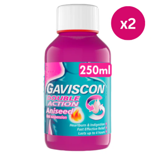 Gaviscon Double Action Liquid Aniseed 250ml x2