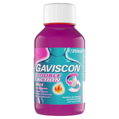 Gaviscon Double Action Liquid Peppermint 250ml - Image 4
