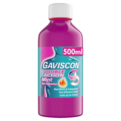 Gaviscon Double Action Liquid Peppermint 500ml - Image 2