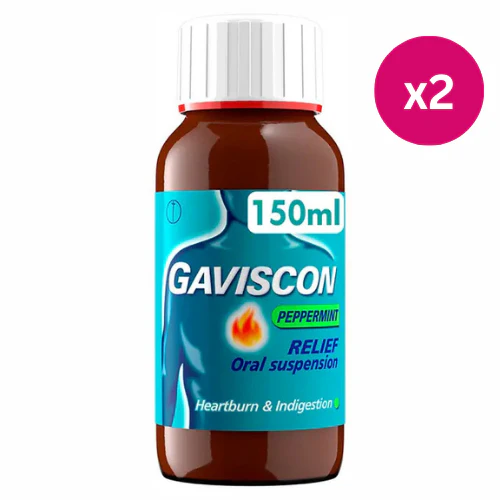 Gaviscon Liquid Peppermint 150ml x2
