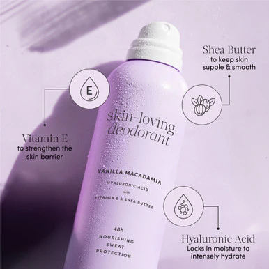 Gem Skin-Loving Deodorant Vanilla Macadamia 200ml - Image 3