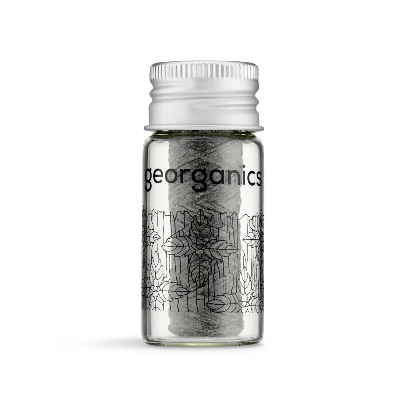 Georganics Fluoride Dental Floss Charcoal 50m