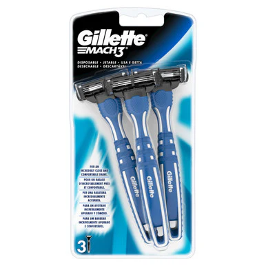Gillette Mach 3 Disposable Razor 3 Razors