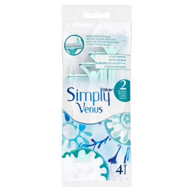 Gillette Simply Venus 2 Disposable Razors 4 Pack