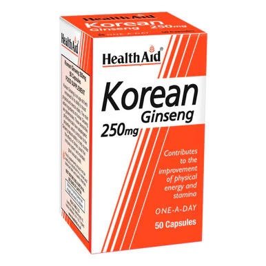 HealthAid Korean Ginseng 250mg Capsules 50s