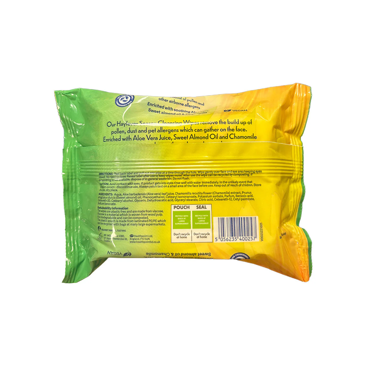 Healthpoint Hayfever Relief Wipes 36s - Image 2