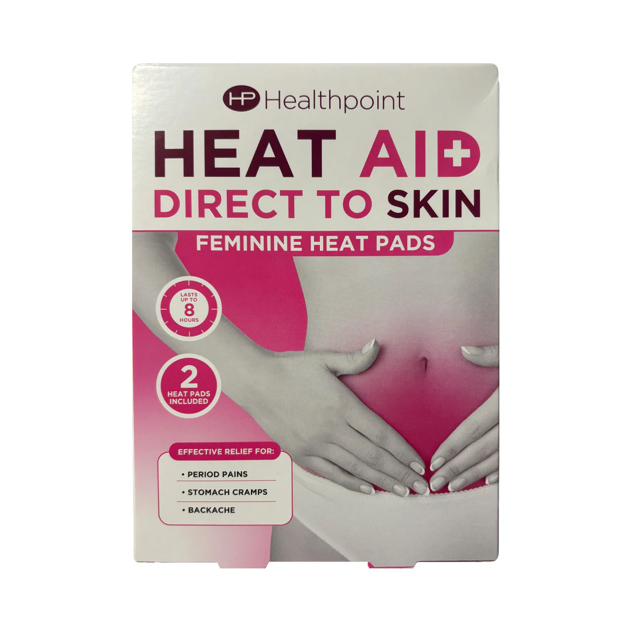 Healthpoint Heat Aid Feminine Direct to Skin Pad 2 Pack