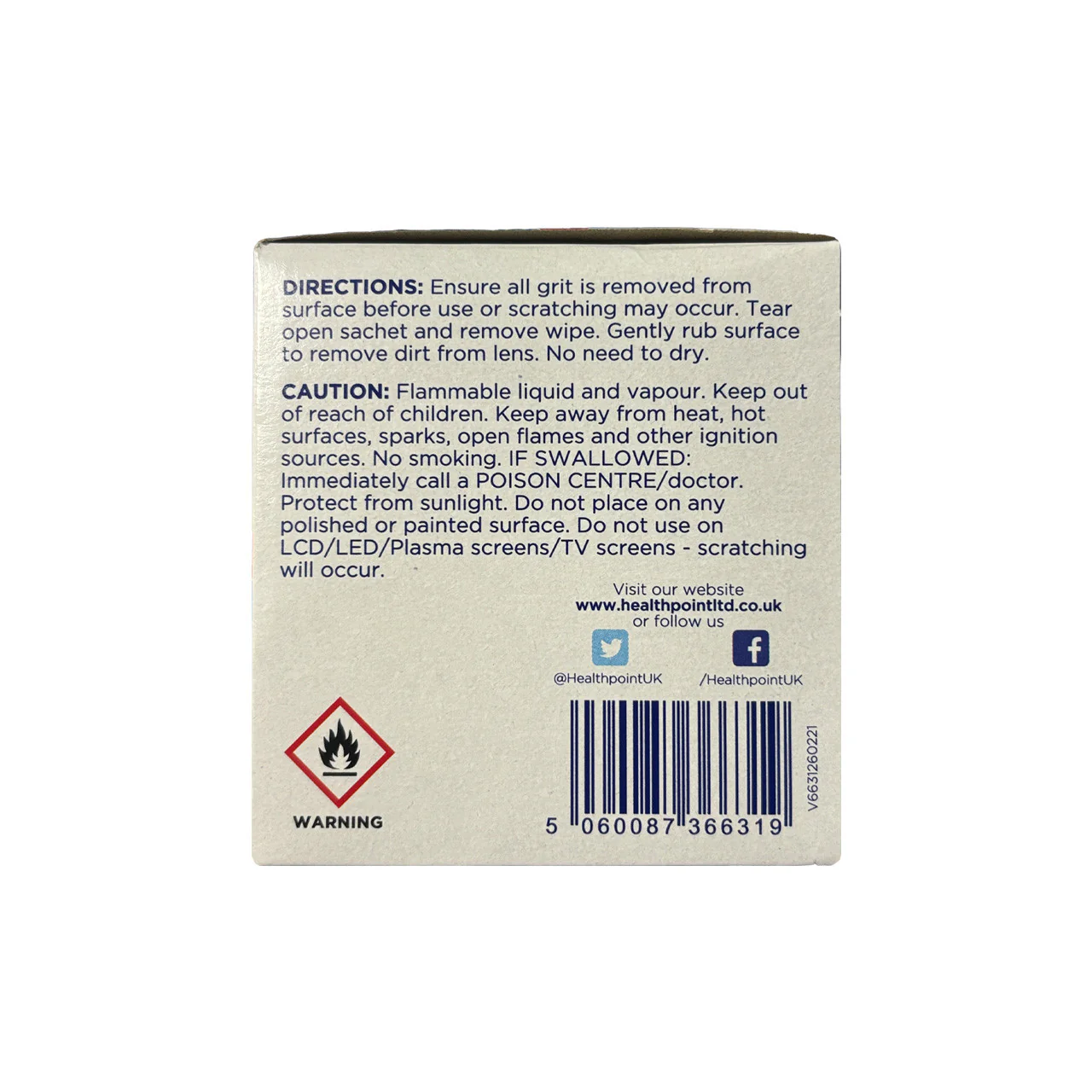 Healthpoint Spectacle Wipes 52s - Image 2
