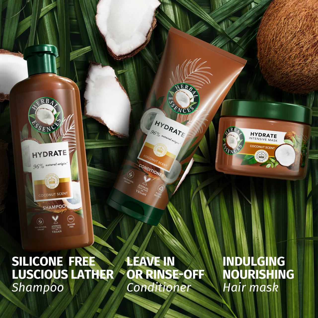 Herbal Essences Coconut Scent Hydrate Conditioner 250ml - Image 8