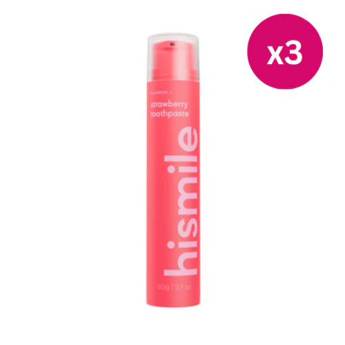 Hismile Strawberry Toothpaste x3