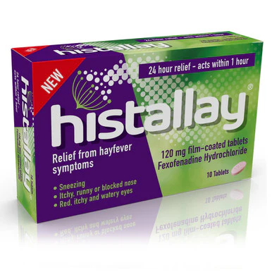 Histallay Fexofenadine 120mg 10 Tablets